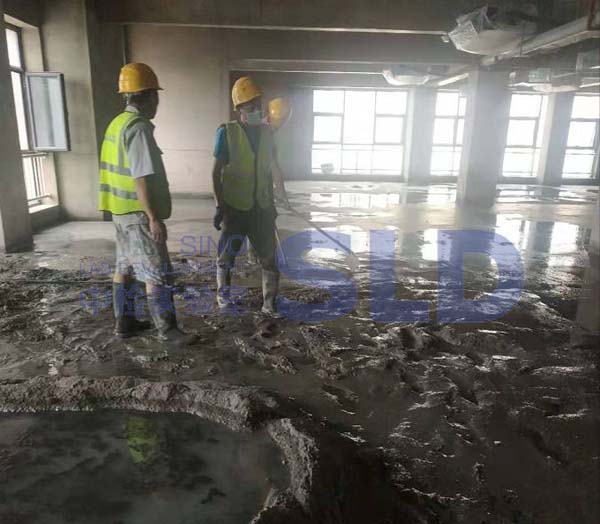 实验室混凝土对地面用进行找平